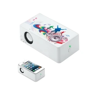 Wireless Speaker Instantly Amplifies Your Songs When Phone Is Placed On Top