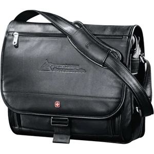 Wenger (r) Executive - Genuine Top Grain Leather Leather Computer Saddle Bag