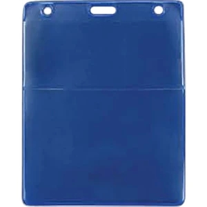 Blue - Event Badge Holder With 2 Pockets, 1 For A Badge And 1 For Event Information. Blank
