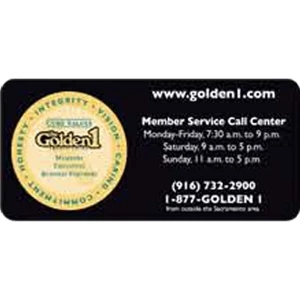 20 Mil Thickness - 1 3/4" X 3 3/4" - Gloss White Magnetic Material Shaped Magnets
