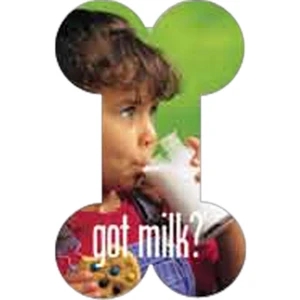 20 Mil Thickness - 2 1/8" X 3 1/8" - Gloss White Magnetic Material Shaped Magnets