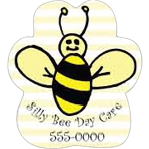 20 Mil Thickness - 2 3/8" X 2 5/8" - Gloss White Magnetic Material Shaped Magnets