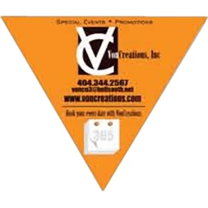 20 Mil Thickness - 3" X 3 1/2" - Gloss White Magnetic Material Shaped Magnets