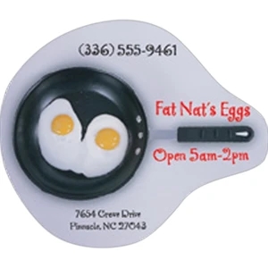 30 Mil Thickness - 2 7/8" X 2 1/2" - Shaped Magnet Constructed Of Gloss White Magnetic Material