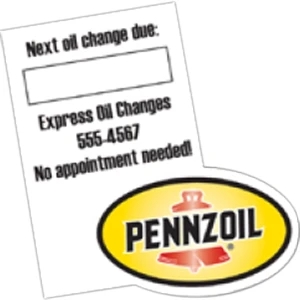 30 Mil Thickness - 3" X 3" - Shaped Magnet Constructed Of Gloss White Magnetic Material