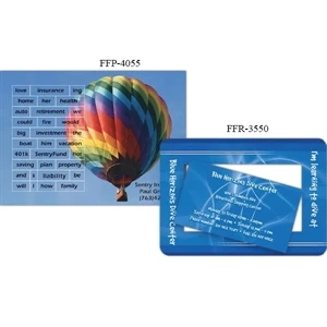 Full Color Rectangle Shaped Frame Magnet With An Easy Pull Out Rectangle Center