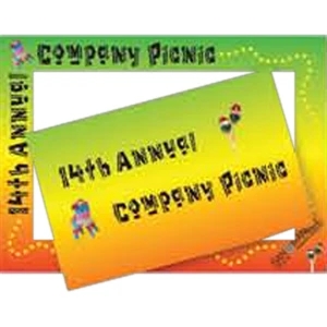 Full Color Frame Magnet With Rectangle Shape And A Rectangle Shaped Cut Out