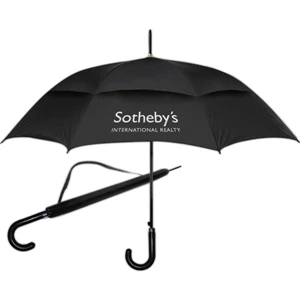 High Fashion (tm) - Umbrella With Classic Curved Handle, And 48" Canopy Arc. Auto Opening