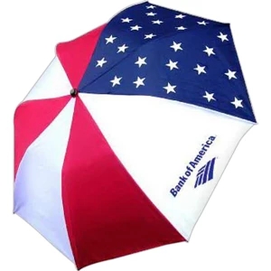 Patriot - Folding Umbrella With Automatic Opening, Canopy Is 42", Folds To 15" Long