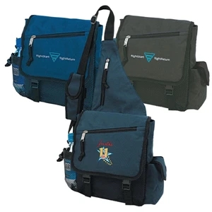 Slingshot - Polyester Sling Pack With Quick Release Buckles On Strap And Side Mesh Pocket