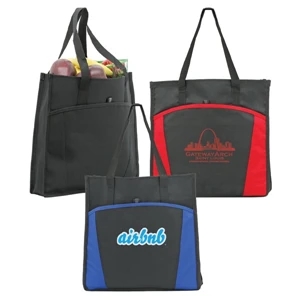 Delphi - Shopping Tote Made Of 600 Denier Polyester, Measures 15"w X 15"h X 3"d