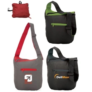 Stuff & Go - Nylon Sling Bag With Convenient Stash Pocket, Stuff-the-bag Feature For On-the-go