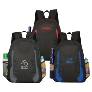 Dorsey - Backpack Made Of 600 Denier Polyester And Measures 12"w X 17"h X 6"d