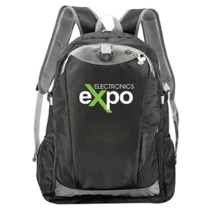 Oracle - Polyester Backpack With Gray Trimming For An Urban Look, Two Main Compartments