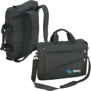 Shoulder Strap Bag With Zip-away Backpack Straps, Made Of 420 Nylon With Fabric Lining