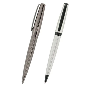 Dentelle - The Etched Texture Of This Brass Twist Pen Gives It A Unique Look And A Firm Grip