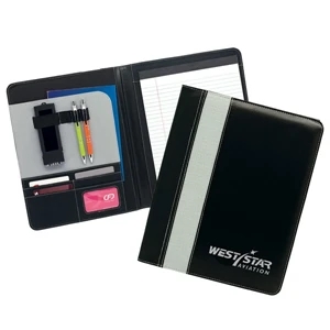Ursa - Padfolio With Interior File Pocket, Business Card Holders And Writing Pad
