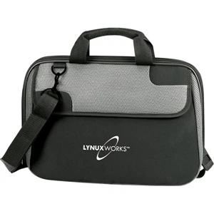 Neo-flux - Neoprene Laptop Case With Front Pocket, Shoulder Strap And Metal Hardware