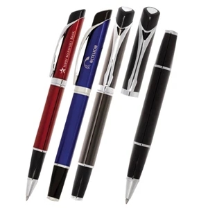 Avant Roller - Triangular Barrel Metal Cap-off Rollerball Pen With Rubber Grip