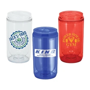 Nova - Bpa-free, 11 Oz Double Wall Acrylic Tumbler With A Timeless Soda-can Silhouette