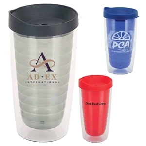 Trevivid - 16 Oz Double Wall Acrylic Tumbler Includes A Pop-off Sipper Lid