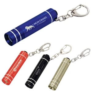 Duo-light - Mini Torch Lantern Keychain With Carabiner With On/off Button For The Flashlight