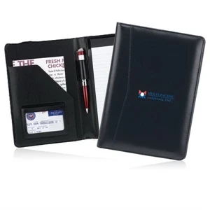 Reliable - Simulated Leather Junior Padfolio With Clear Id Window And 5" X 8" Writing Pad