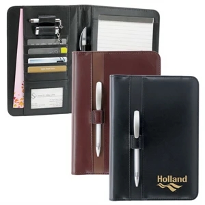 St. Thomas - Professional Junior Padfolio Made Of Simulated Leather With Organizer For Cards