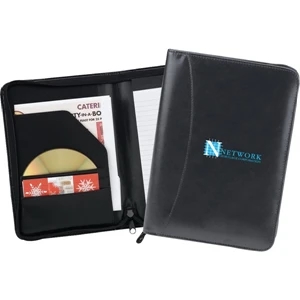 Serenity - Junior Zipper Portfolio Made Of Simulated Leather With Inside Organizer