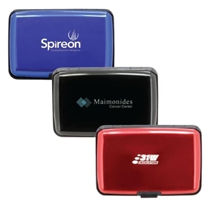 Metal Card Case With 6 Equally Spaced Accordion Style Slots Makes Organizing A Snap