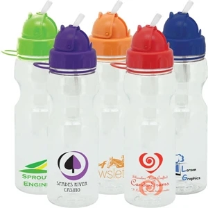 Astro - 22 Oz. Water Bottle With Screw-on Domed Lid With Soft, Retractable Pop-up Straw