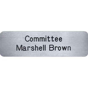 Los Angeles Plastic Name Badge (Custom Sizes)