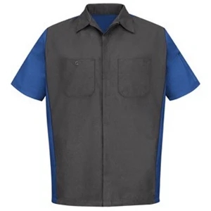 Red Kap Men's SHORT SLEEVE Mechanics Crew Shirt