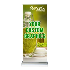 Doublestep 36"x74" Retractable Banner Stand with Graphic