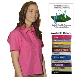 Ladies' Short Sleeve Fishing Shirt