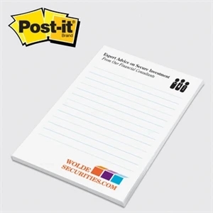 Post-it® Custom Printed Notepad - 4" x 6"