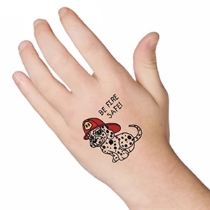 Be Fire Safe Temporary Tattoo