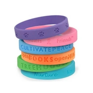 Debossed Silicone Wristband