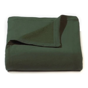 Hunter Green Jersey Fleece Throw Blanket