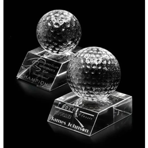 Golf Ball Crystal Award - Match Play