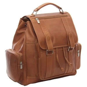 Double Loop Flap-Over Laptop Backpack