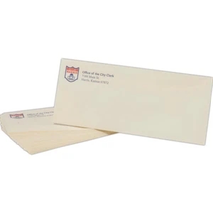 Spot Color Stationery Envelope - White Wove 24 lb. Stock