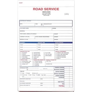 Road Service Book - 2 parts