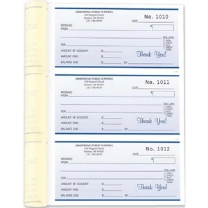 Receipt Book - 6 1/2" x 8 1/2"