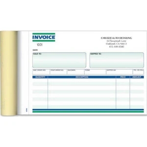 Ruled Invoice Book