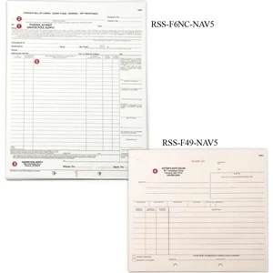 Bill of Lading Short Form - 8 1/2" x 11"