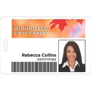 Full Color 30 mil I.D. Badge - Horizontal