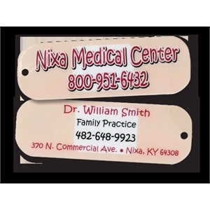 Round Corners Key Tag