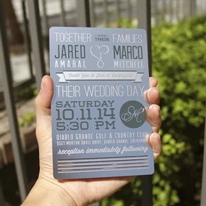 Metal Invitations