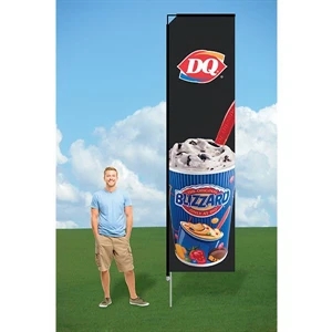 9ft Banner Flag with Ground Stake